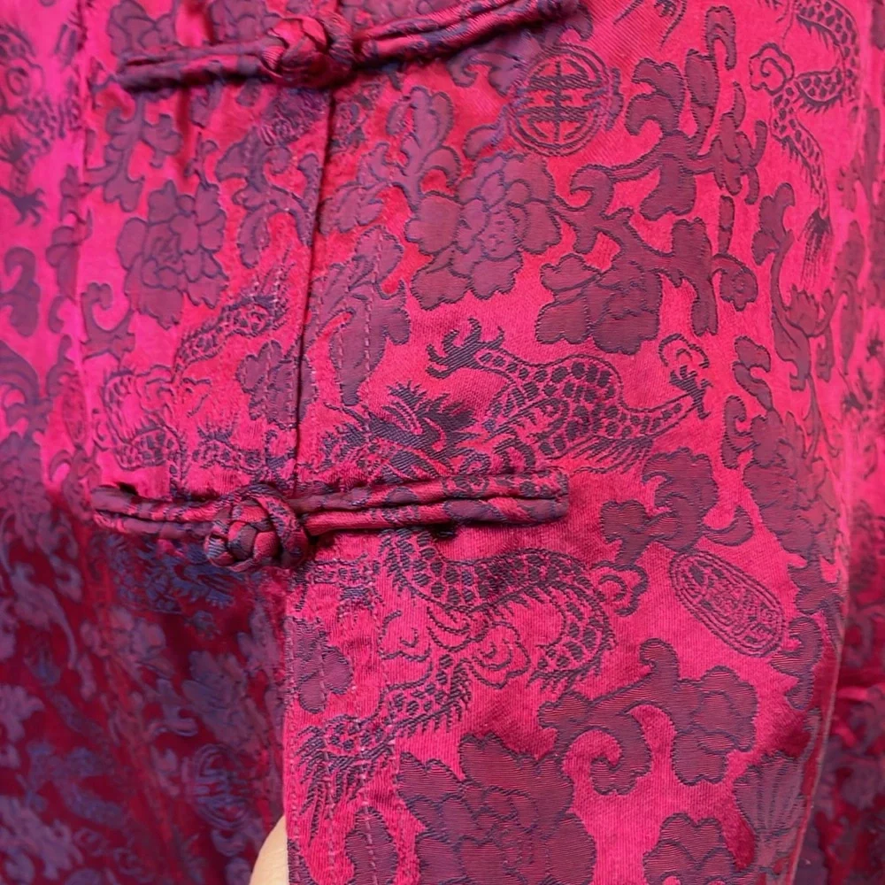 100% Silk Vintage Chinese Tunic - Picture 4 of 8